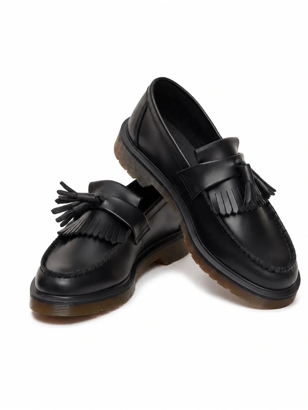 Dr. Martens Adrian Tassel Loafers Black Smooth Leather EU 37 US 6
